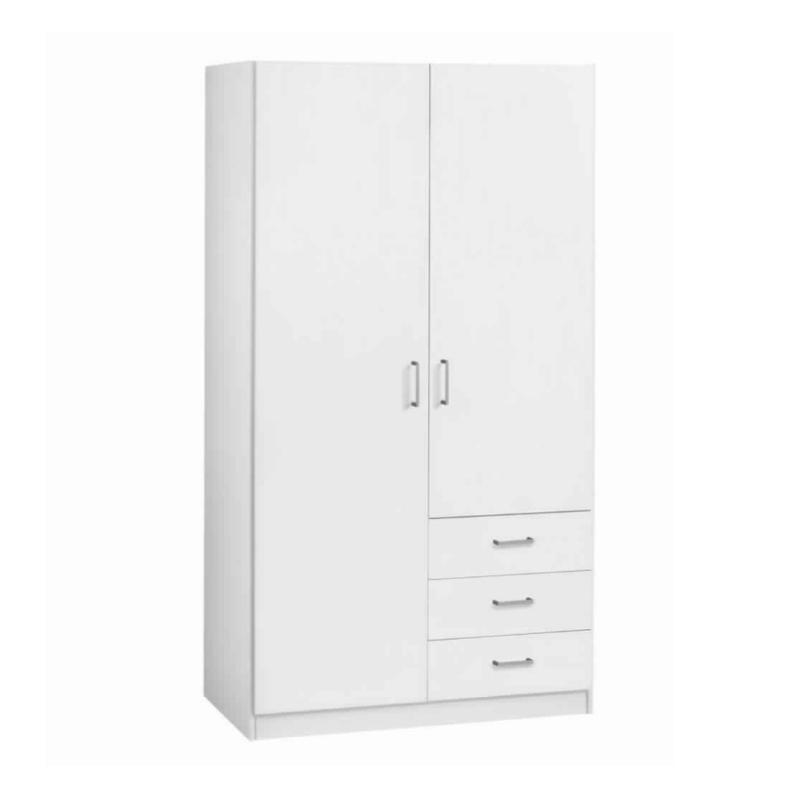 Wardrobe, 120 cm, White - KM-EG83-72