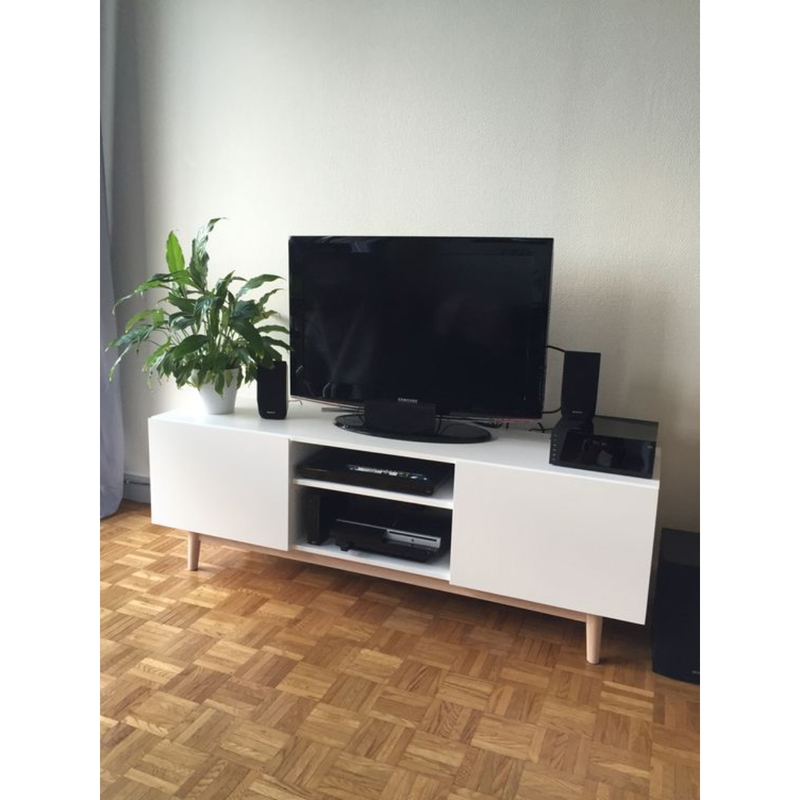 TV unit, 140 cm, White - KM-EG35-46