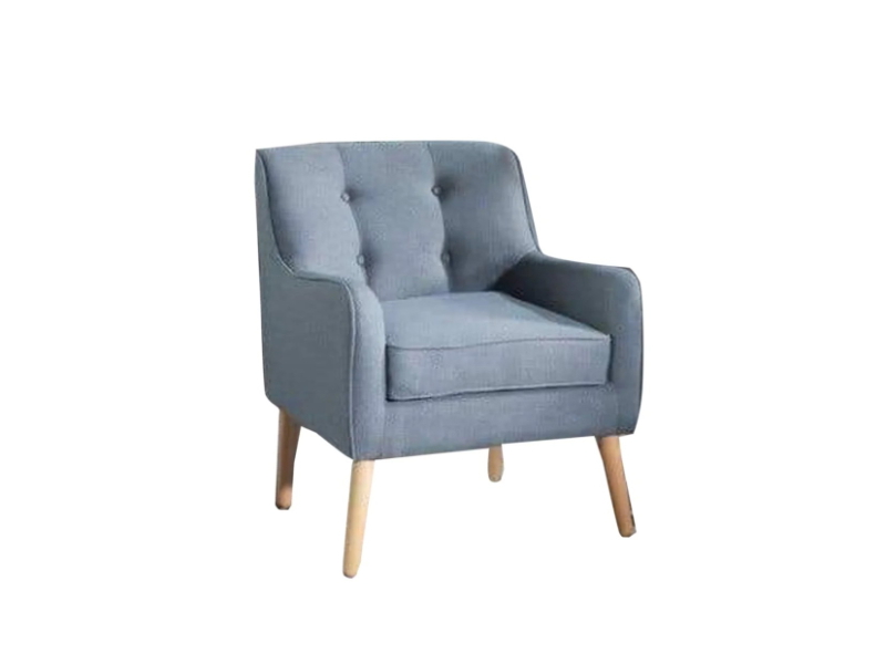 كرسي فوتية, 75 سم, رمادي - KM-EG98-17