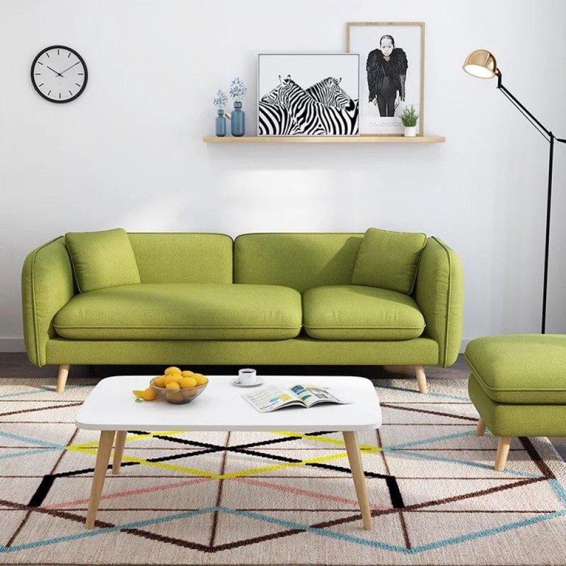 Sofa, 200 cm, Light Green - KM-EG98-35
