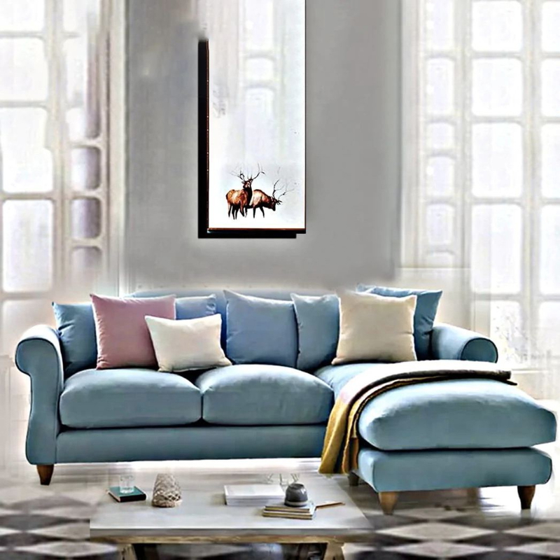 Corner Sofa, 250 cm, Light Blue - KM-EG98-52