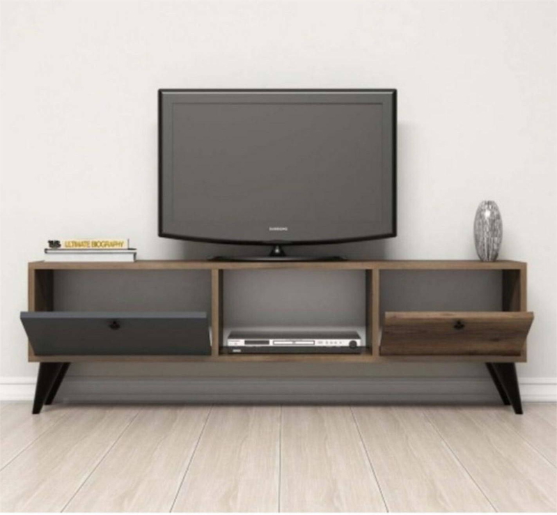 TV Unit, 140cm, Black And Brown - KM-EG28-125