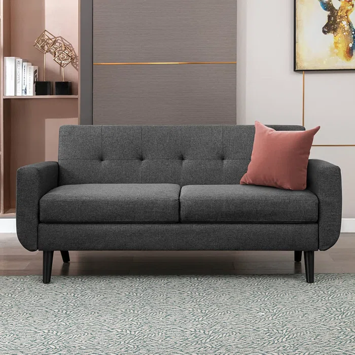 Sofa, 180 cm, Dark Gray - KM-EG33-18