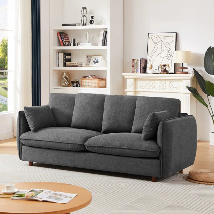 Sofa, 180 cm, Dark Gray - KM-EG33-20