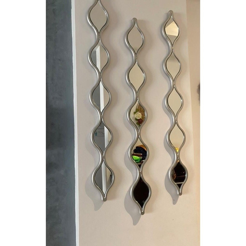 Wall Mirror, 3 Pcs, Silver - KM-EG102-155