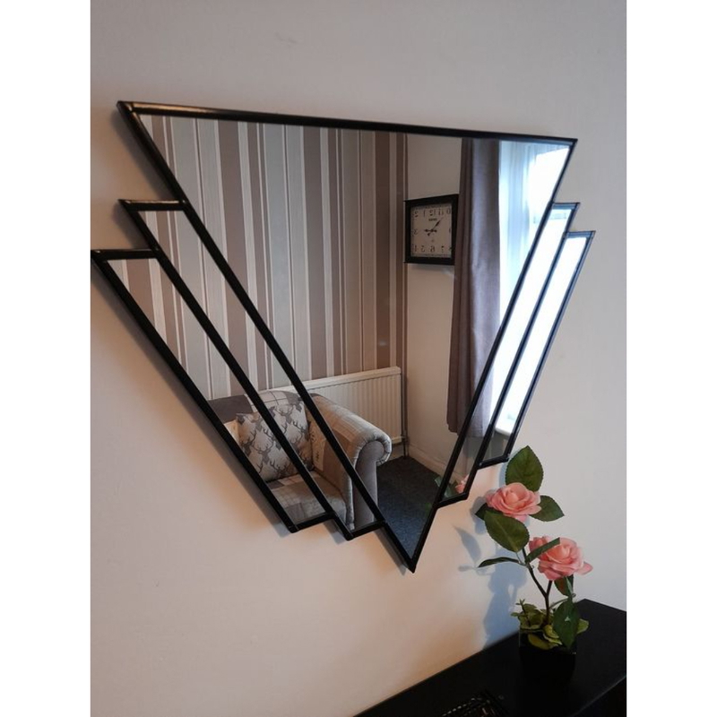 Wall Mirror, 70 cm, Black - KM-EG102-167