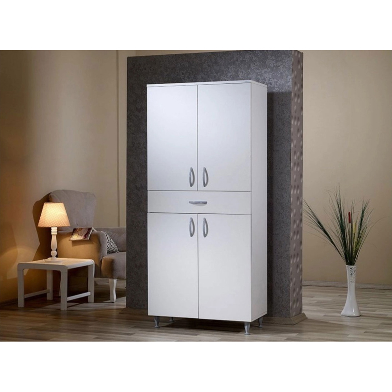 Kitchen Storage Unit, 75 cm, White - KM-EG103-166