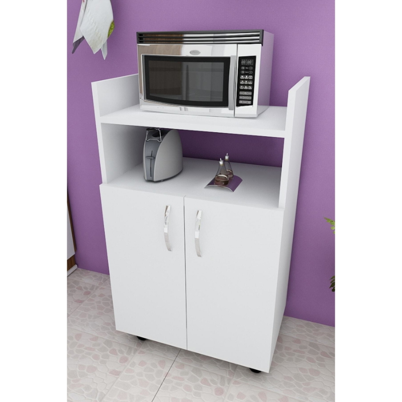 Kitchen Storage Unit, 70 cm, White - KM-EG103-168