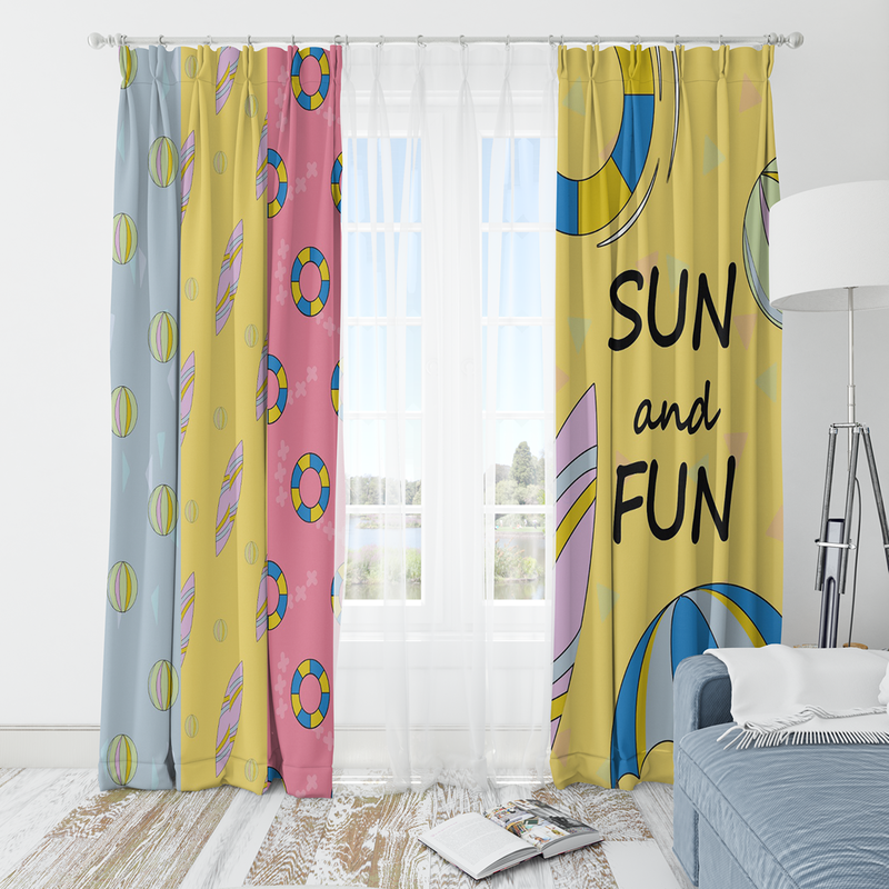 Curtain, 280 cm, Multi Color - KM-EG37-48