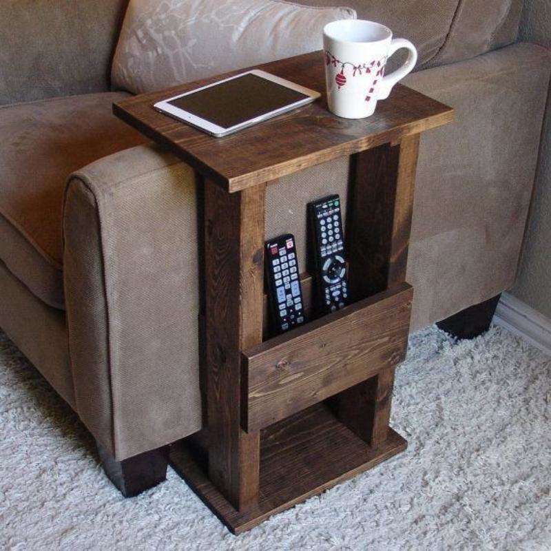 Side Table, 30 cm, Brown - KM-EG63-45