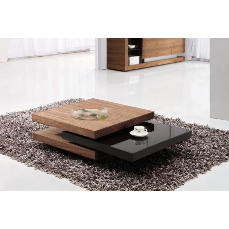 طاولة قهوه، 70 سم، بني/أسود - KM-EG63-60