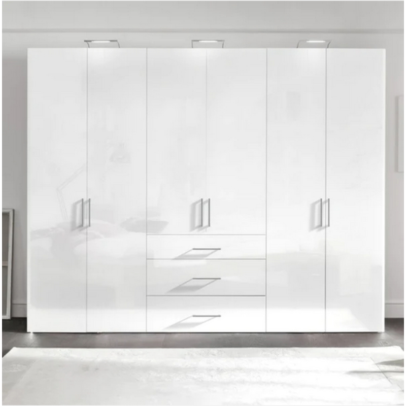 Wardrobe, 220cm, White - KM-EG33-24