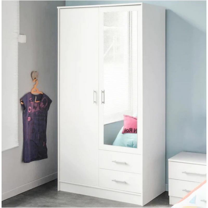 Wardrobe, 120cm, White - KM-EG33-33