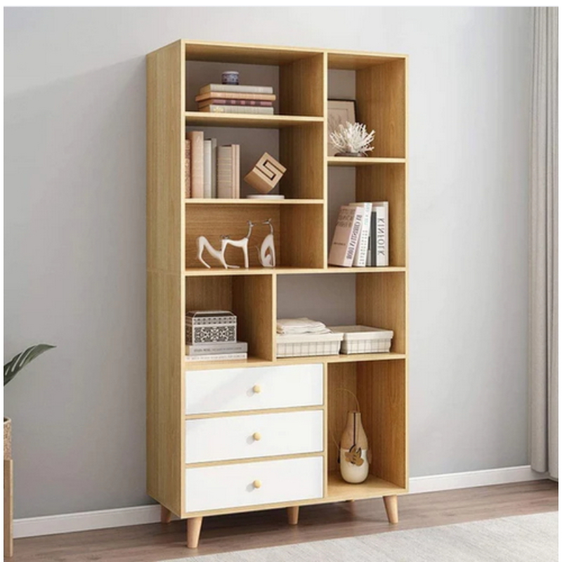 Bookcase, 90 cm, Brown - KM-EG33-45