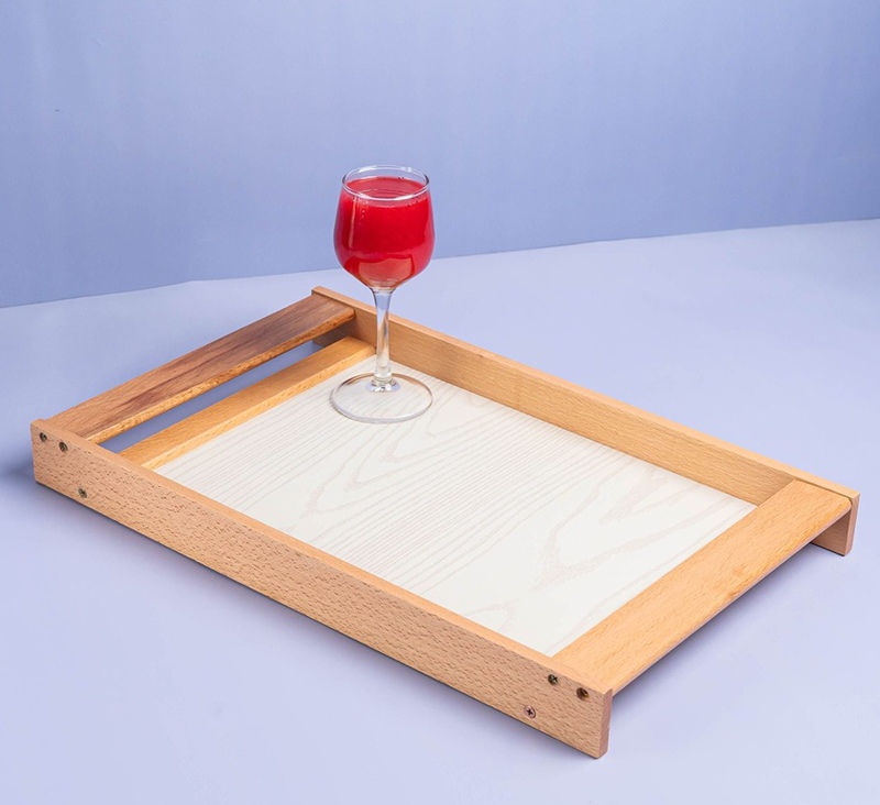 Wooden Tray, 1 Piece, Multiple colors - KM-EG55-41
