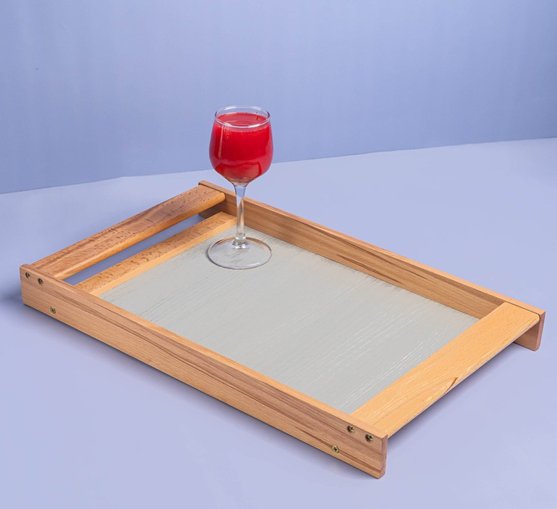 Wooden Tray, 1 Piece, Multiple colors - KM-EG55-41