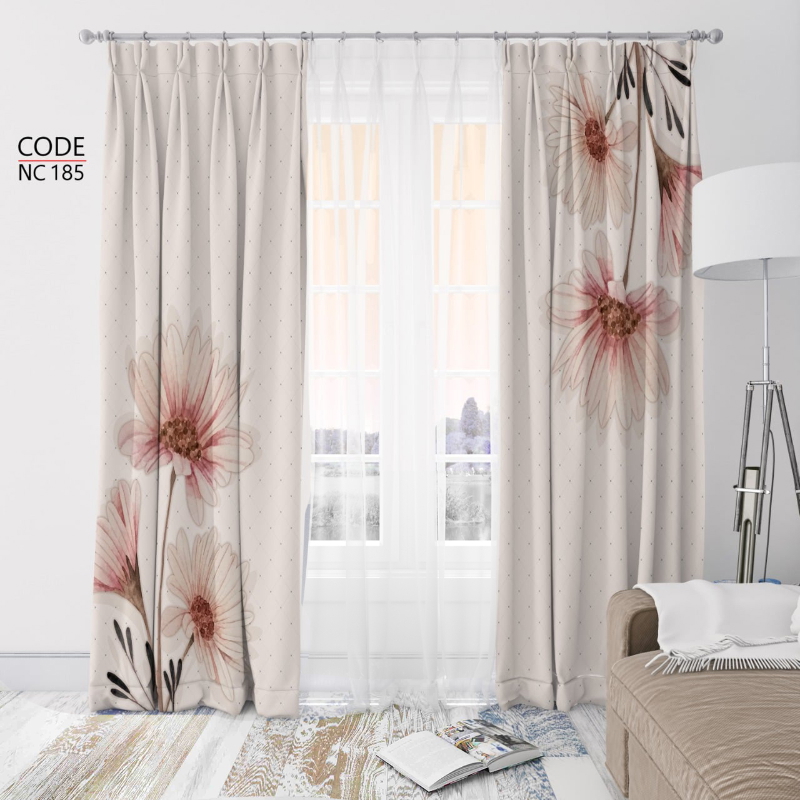 Curtain, Two pieces, Multicolor - KM-EG112-29