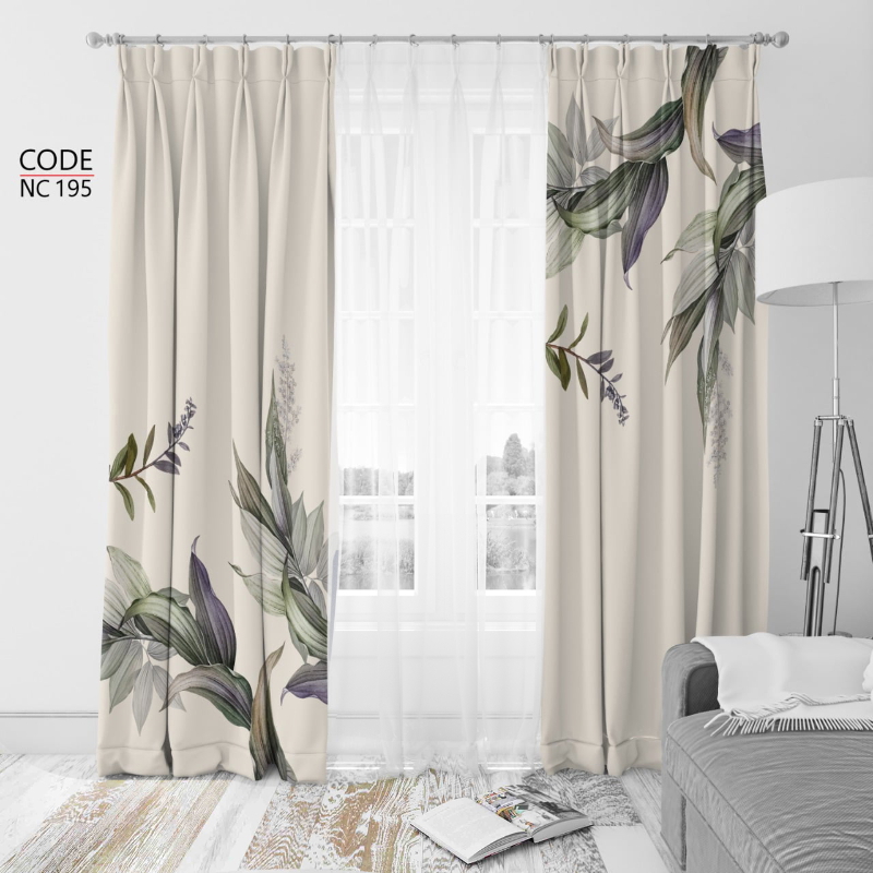 Curtain, Two pieces, Multicolor - KM-EG112-30