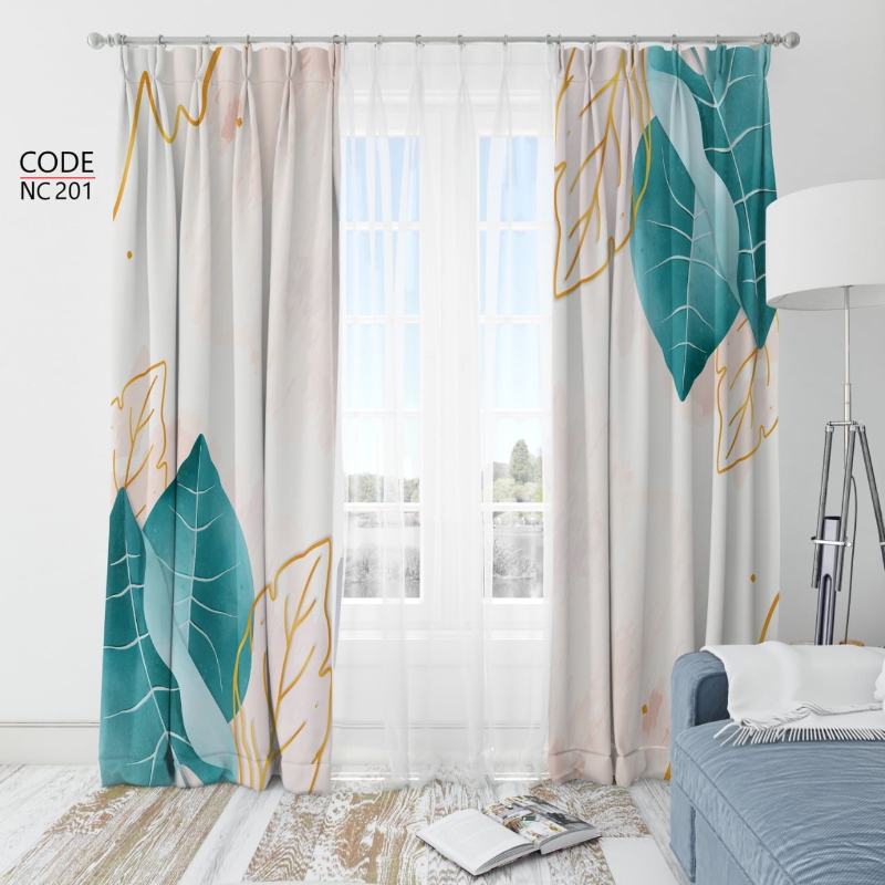 Curtain, Two pieces, Multicolor - KM-EG112-32