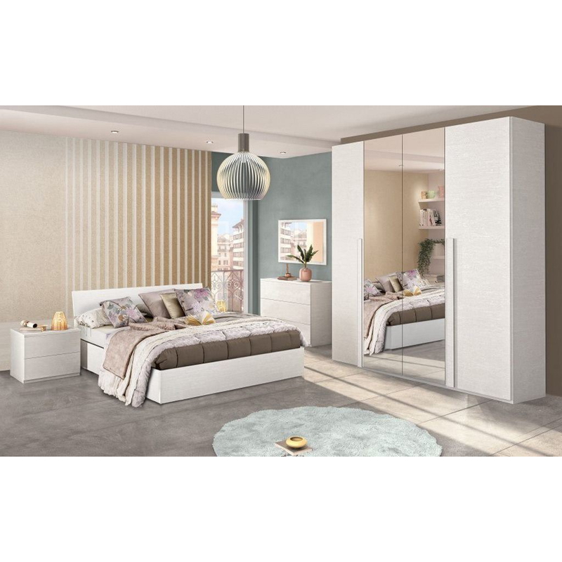 Bedroom, 4 Pieces, White - KM-EG35-74