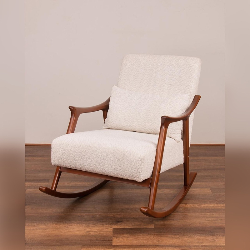 Chair, 65 cm, Off White/Brown - KM-EG89-30