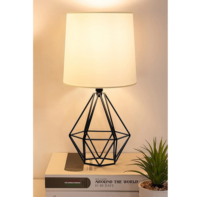 Table Lamp, 34×20 cm, Black/Off White - KM-EG6-153