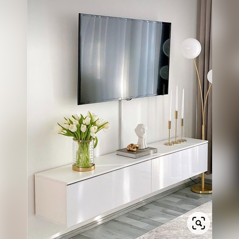 TV unit, 180 cm, White - KM-EG118-57