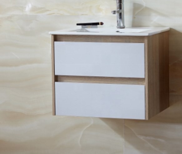 Bath Unit, 58 cm, White/Wood - KM-EG114-18