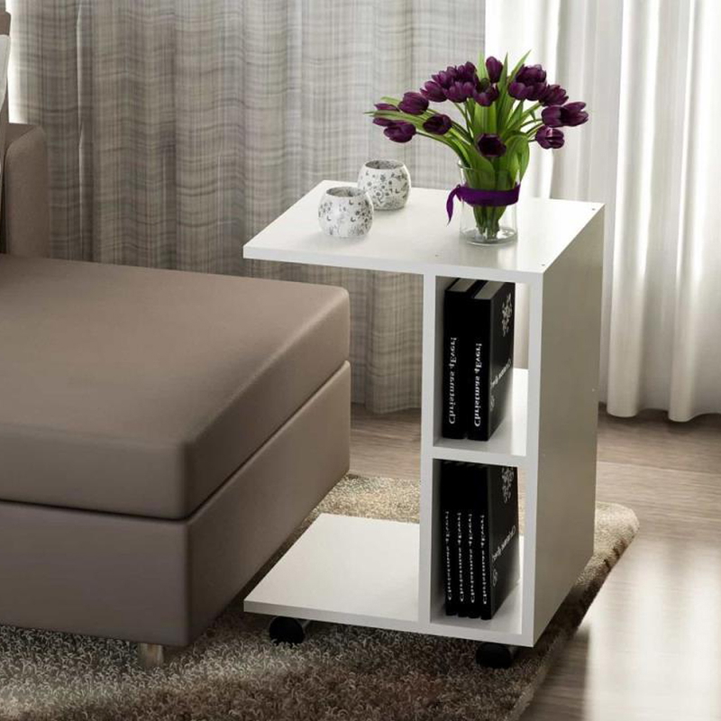 Side Table, 65 cm, White - KM-EG114-27