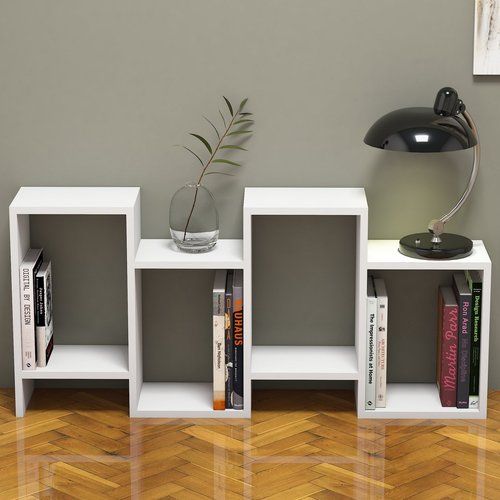 Bookcase, 100 cm, White - KM-EG114-36