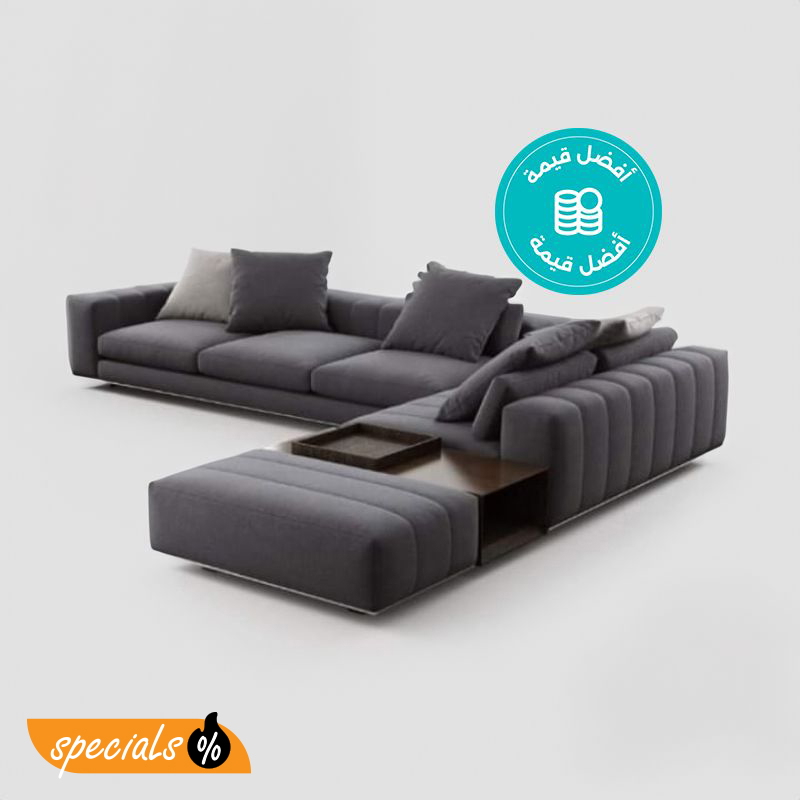 Corner Sofa, 300 cm, Grey - RW9