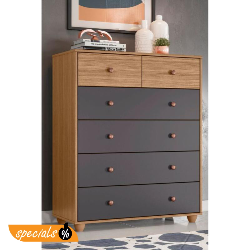 Drawer Unit, 70cm, Grey/Beige - KM-EG63-141