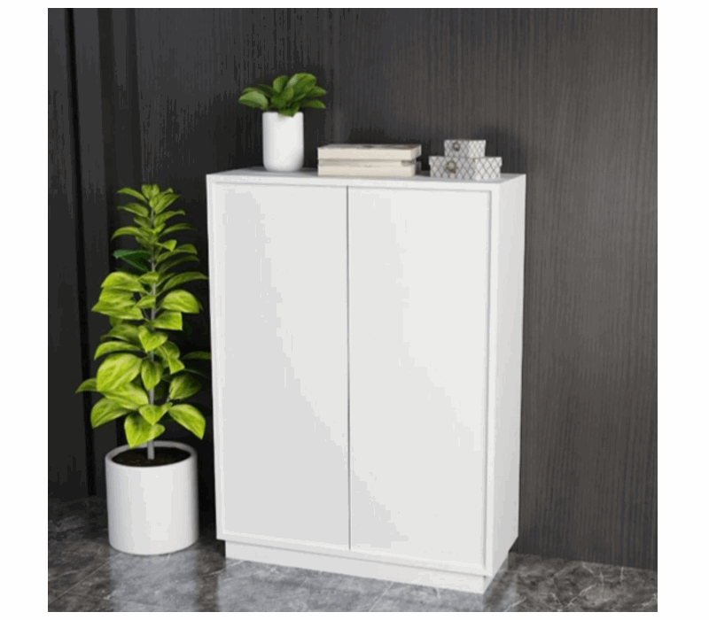 Shoe Cabinet, 80 cm, White - KM-EG114-32