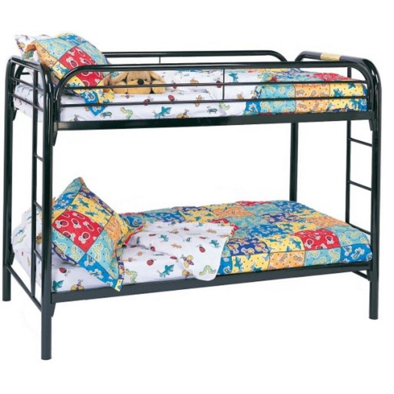 Bed 2 Floors, 101 cm, Black - KM-EG119-07