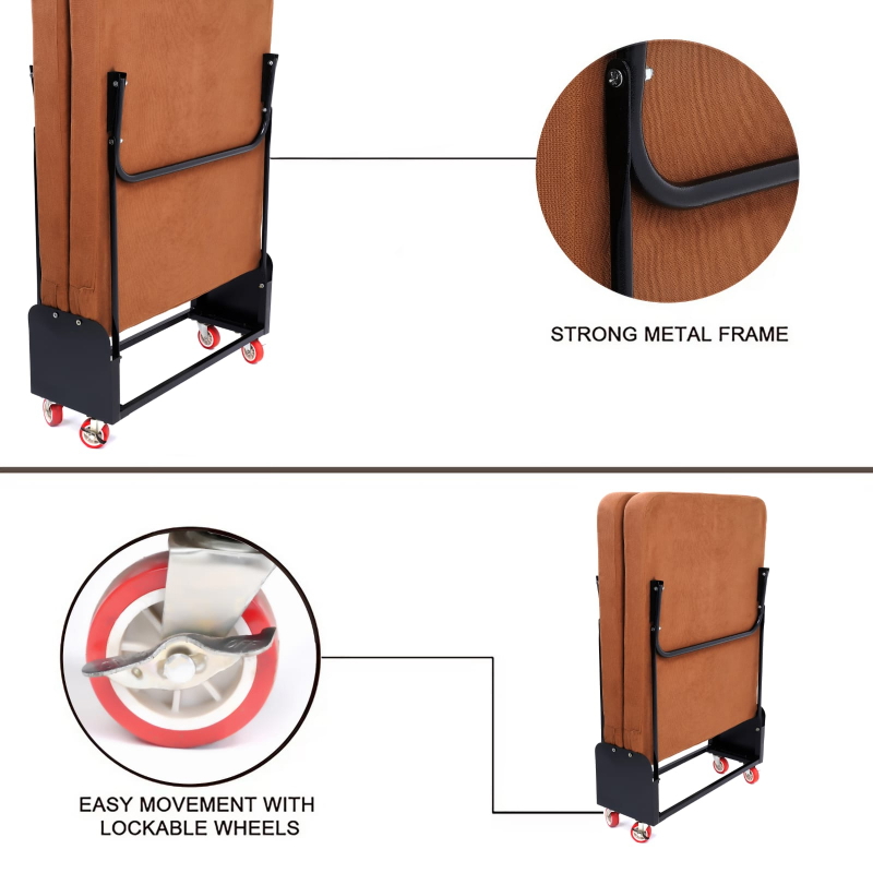 Folding Bed, 80 cm, Black - KM-EG119-10