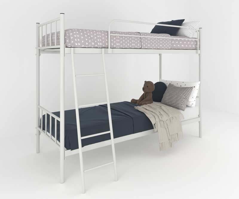 Bed 2 Floors, 80 cm, White - KM-EG119-12