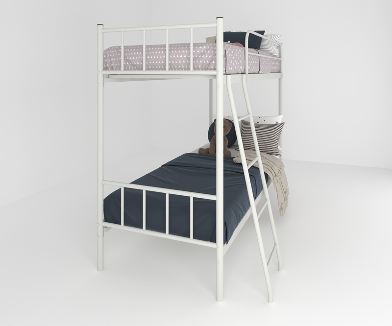 Bed 2 Floors, 80 cm, White - KM-EG119-12