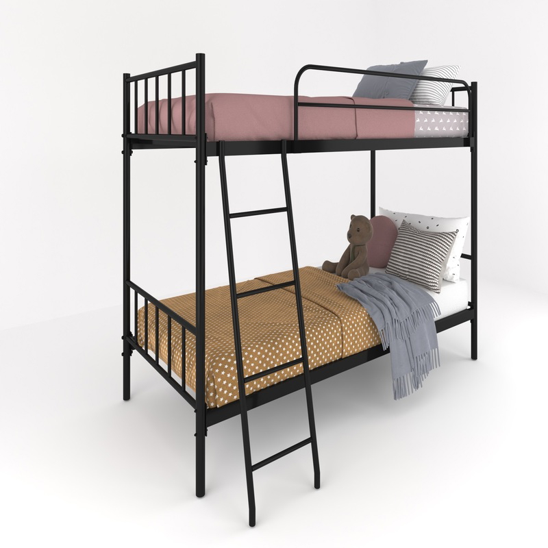 Bed 2 Floors, 91 cm, Black - KM-EG119-13