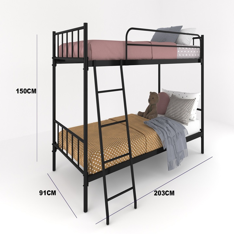 Bed 2 Floors, 91 cm, Black - KM-EG119-13