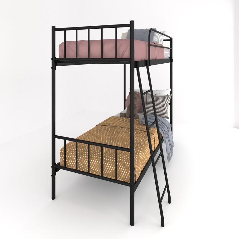 Bed 2 Floors, 91 cm, Black - KM-EG119-13