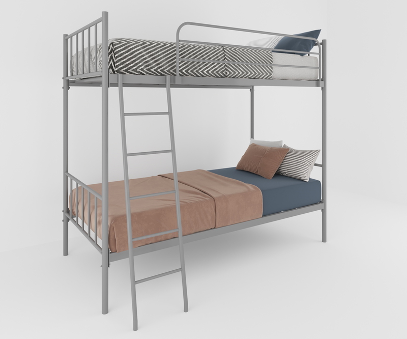 Bed 2 Floors, 100 cm, Gray - KM-EG119-14