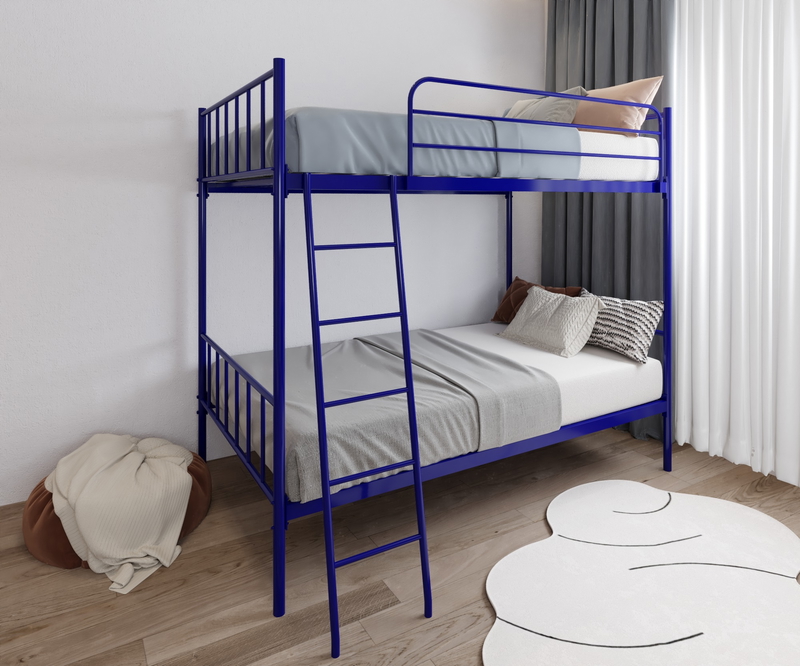 Bed 2 Floors, 120 cm, Blue - KM-EG119-15