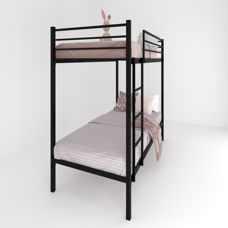 Bed 2 Floors, 101 cm, Black - KM-EG119-19