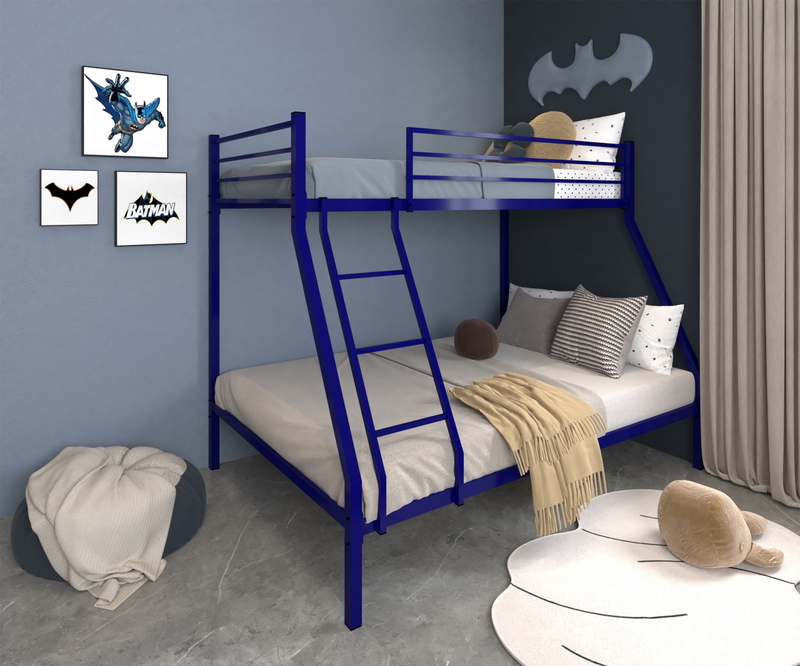 Bed 2 Floors, 101/141 cm, Blue - KM-EG119-21