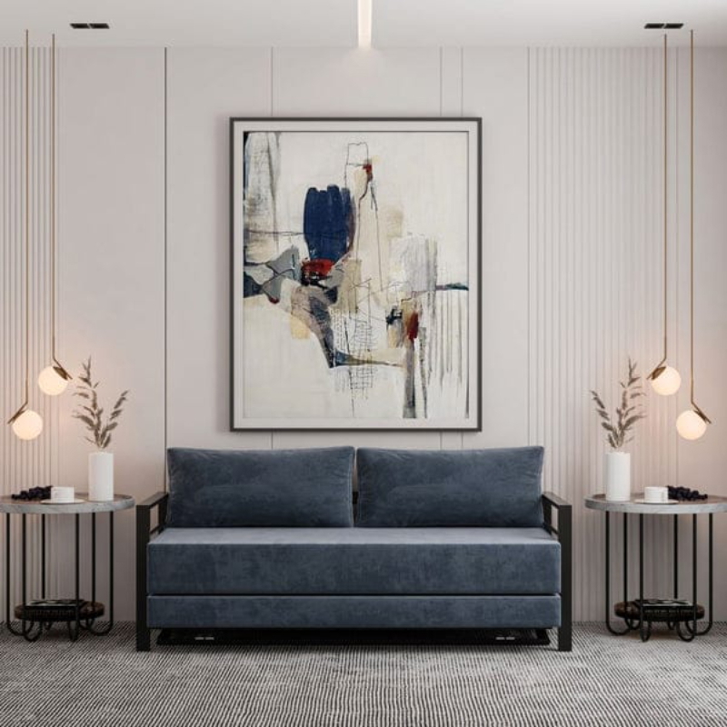 Sofa Bed, 80 cm, Black - KM-EG119-11