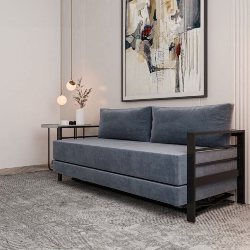 Sofa Bed, 80 cm, Black - KM-EG119-11