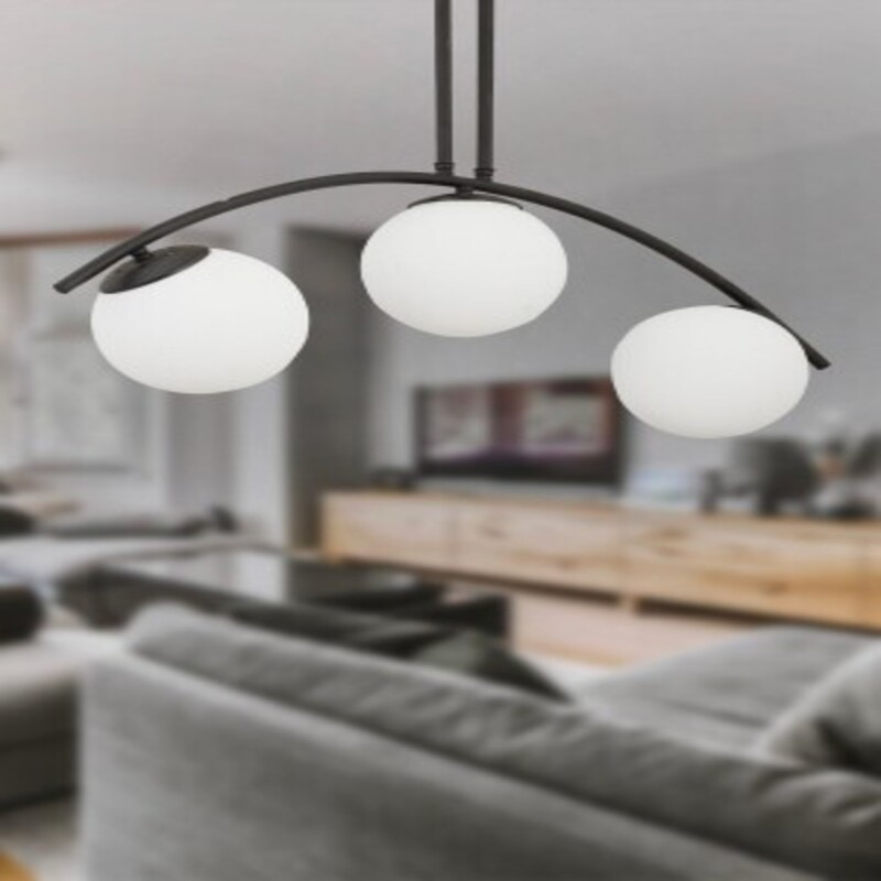 Ceiling Lamp, 40 × 50 cm, Black - KM-EG24-127