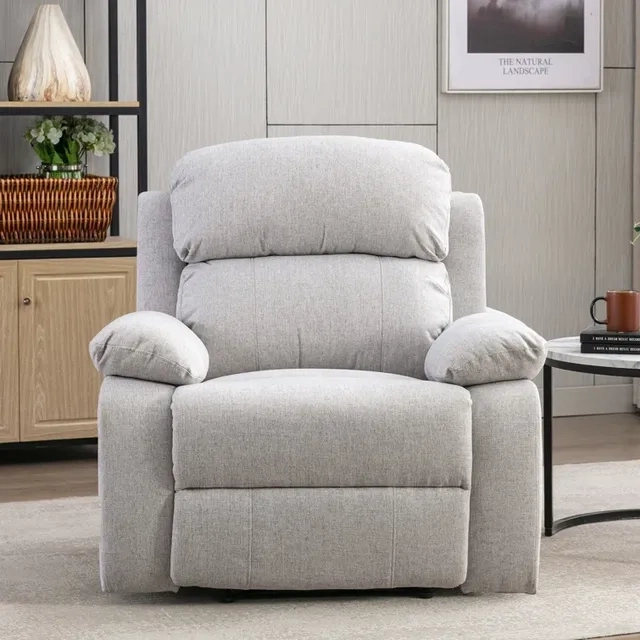 Recliner, 92 cm, Light Grey - KM-EG104-06