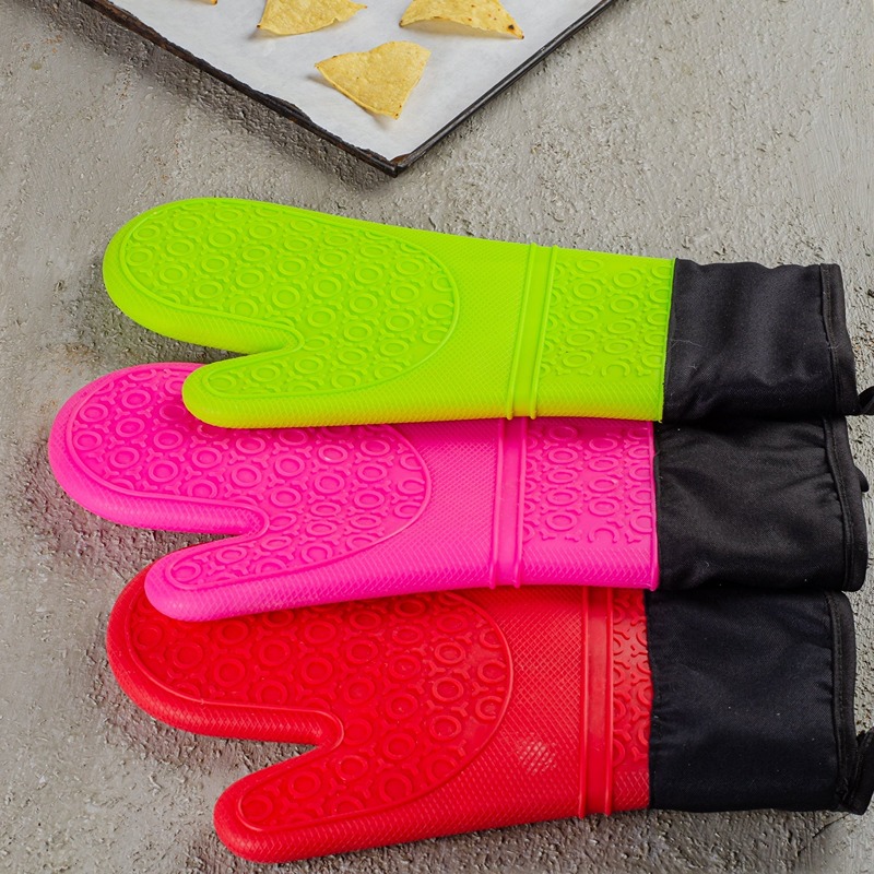 قفازات فرن سيليكون, 1 قطعة, ألوان متعددة - KM-EG55-209