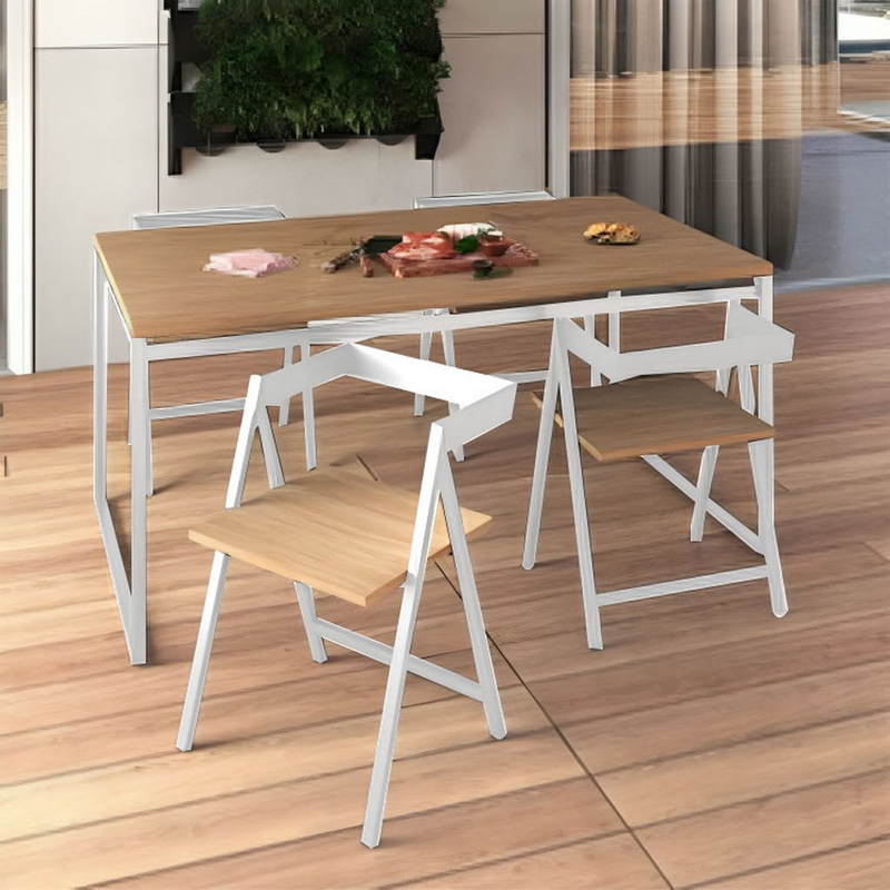 Dining Set, 5 Pcs, Multiple colors - KM-EG124-17